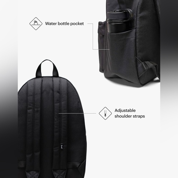 Herschel Supply Co.Herschel Classic XL Backpack, Black New EcoSystem 600D Fabric - Picture 4 of 14